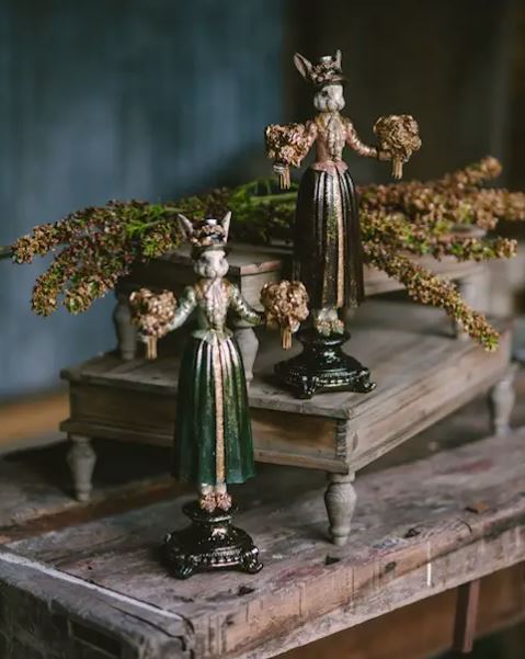 Dekorativt Piedestalbord Lysbrun 2-pak 60/45cm cm