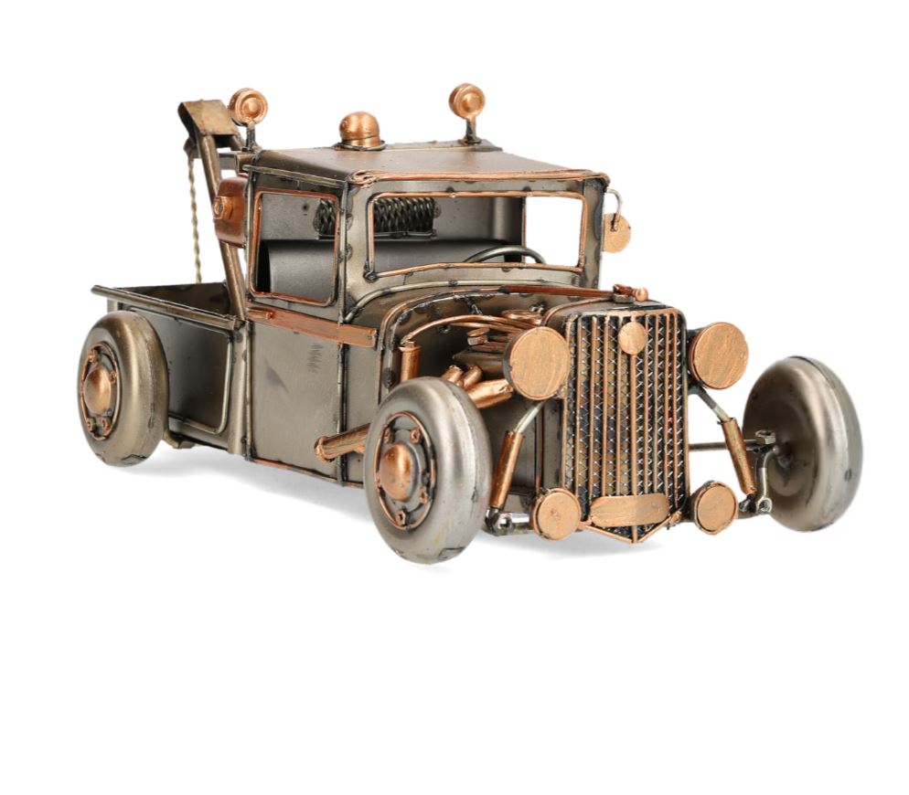 Dekoration bjærgningsbil Metallic 30x14x12cm