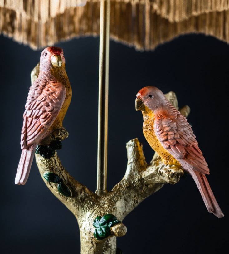 Bordlampe Fugle på Gren 44 cm