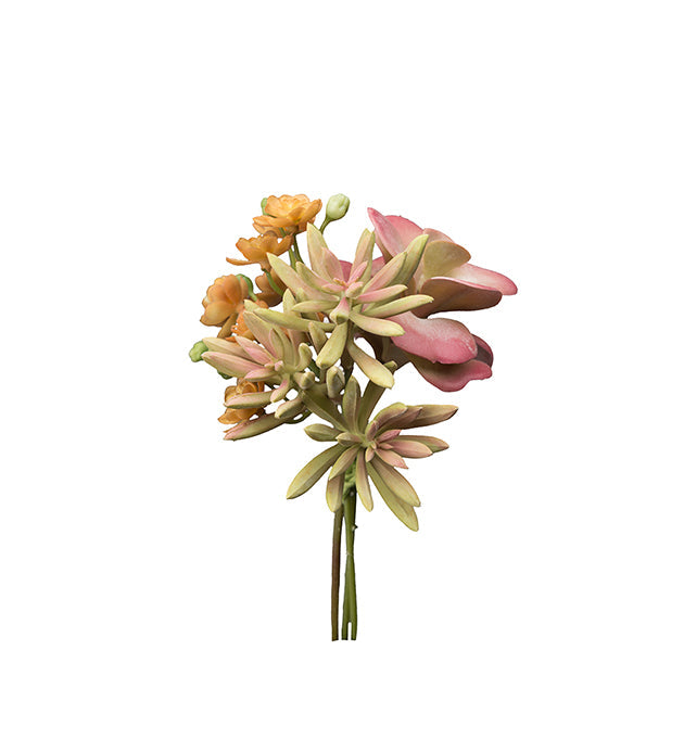 Kunstig Sukkulent buket 18 cm