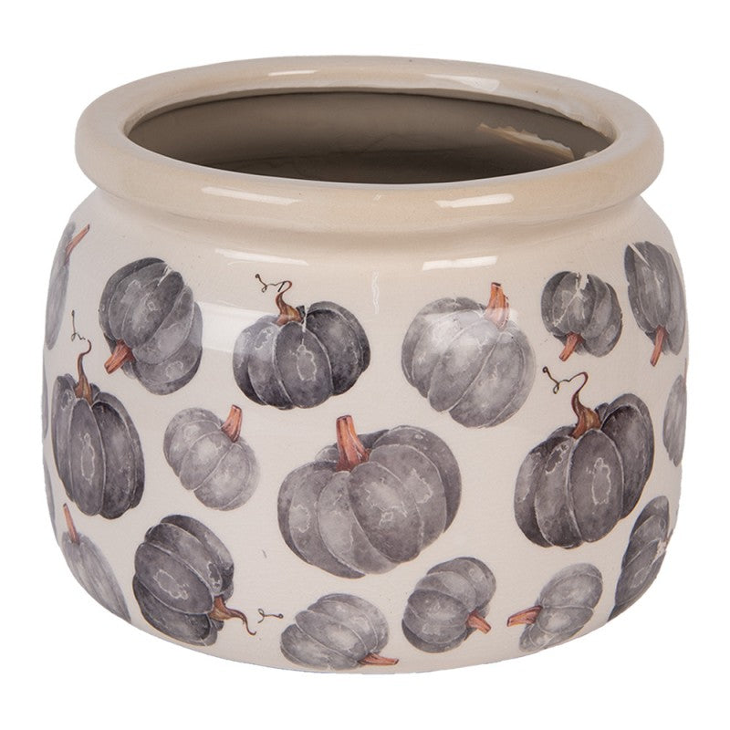 Skjuler Urtepotte Blomsterkrukker Potte Ø 20x15 cm Beige Grå Keramik