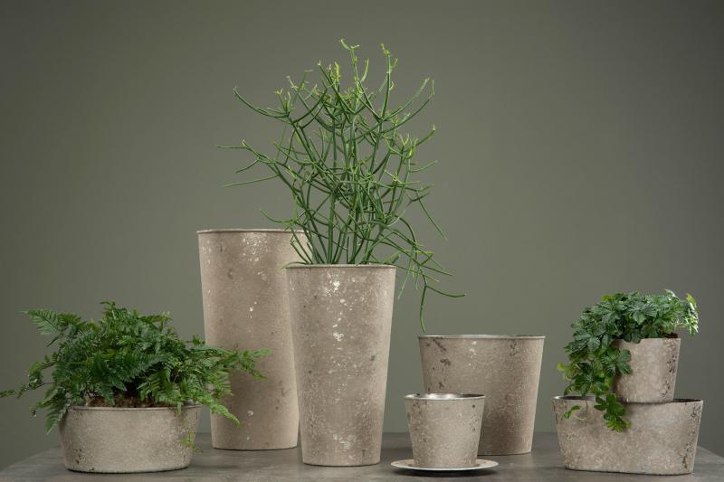 Skjuler Hård plast Mud Krukke Pot Oval 24x10x11cm