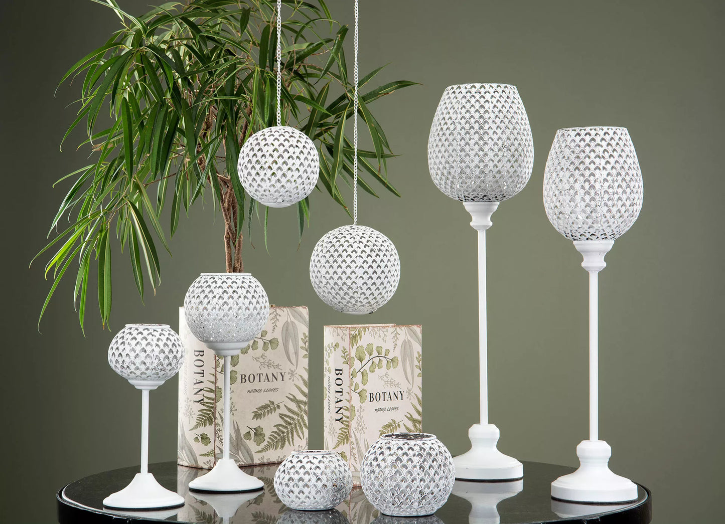 Dekoration Bogæske Blade 27x18 cm