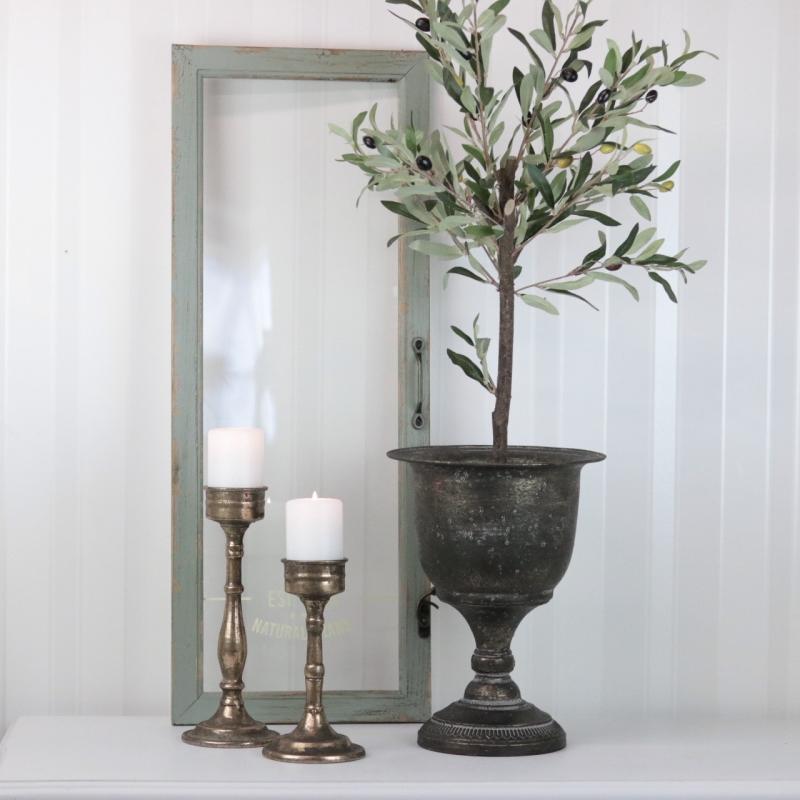 Skjuler Urtepotte Blomsterkrukke Pokal Tasse 30cm - gyldenbrun