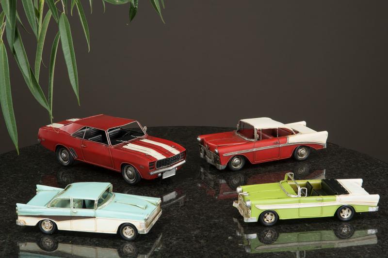 Dekoration Metaldekoration Bil Rød Metal 34x14x11cm