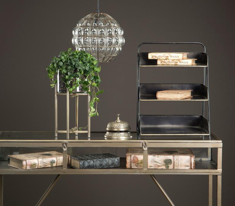 Dekoration Receptionsur Modtagelsesur - Antik Messing 14x10cm