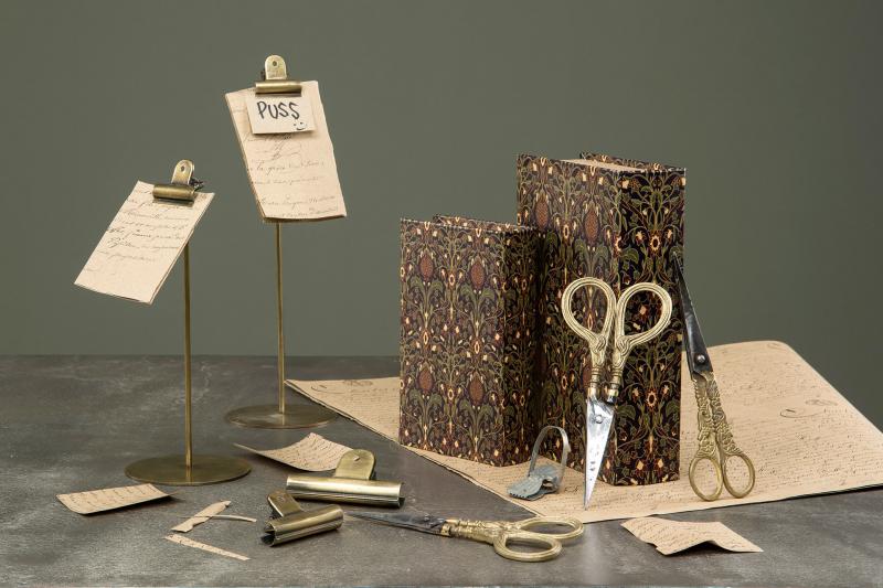 Dekoration klemme Lille Antik Messing 7,5x5cm 2-pak