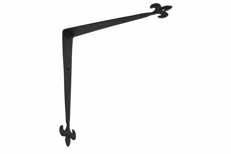 Væghylde Vægbeslag Sort Metal 25x6x25cm