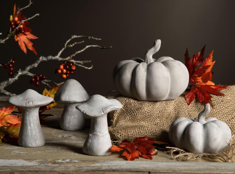 Dekoration Græskar Cement 2-pack 11,5x9cm