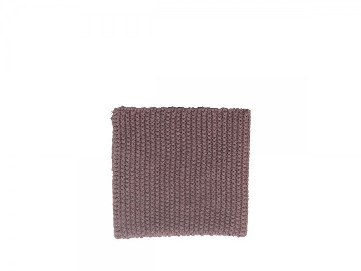 Karklud perlestrikket 100% bomuld L25/B25 cm lyng