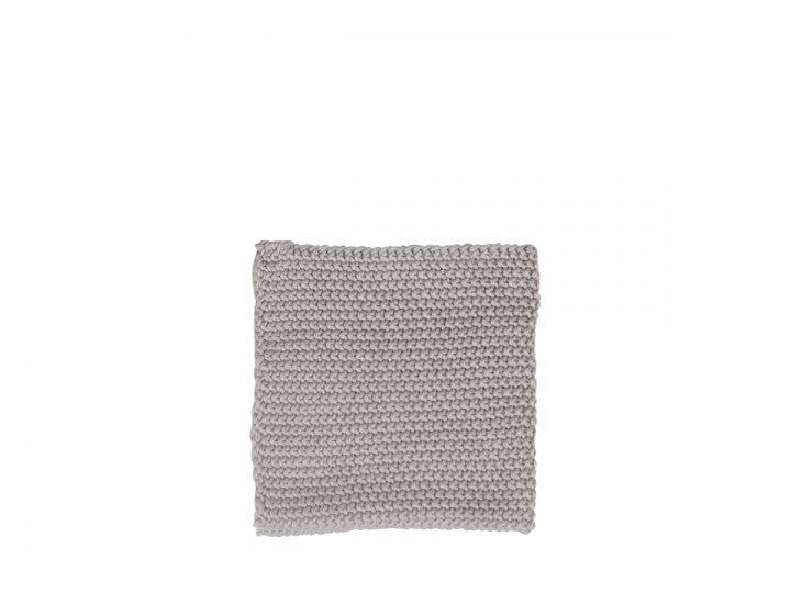 Karklud perlestrikket 100% bomuld L25/B25 cm sand