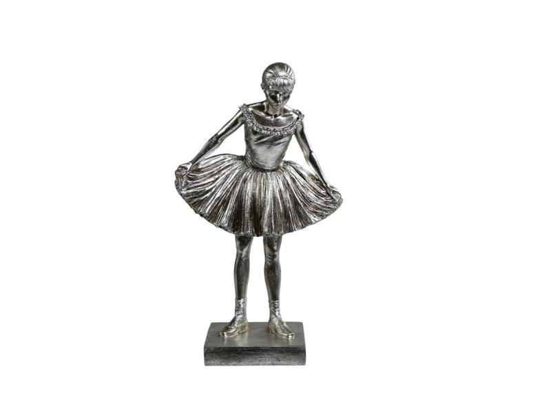 Dekoration Ballerina H39/L23/B13 cm antique sølv