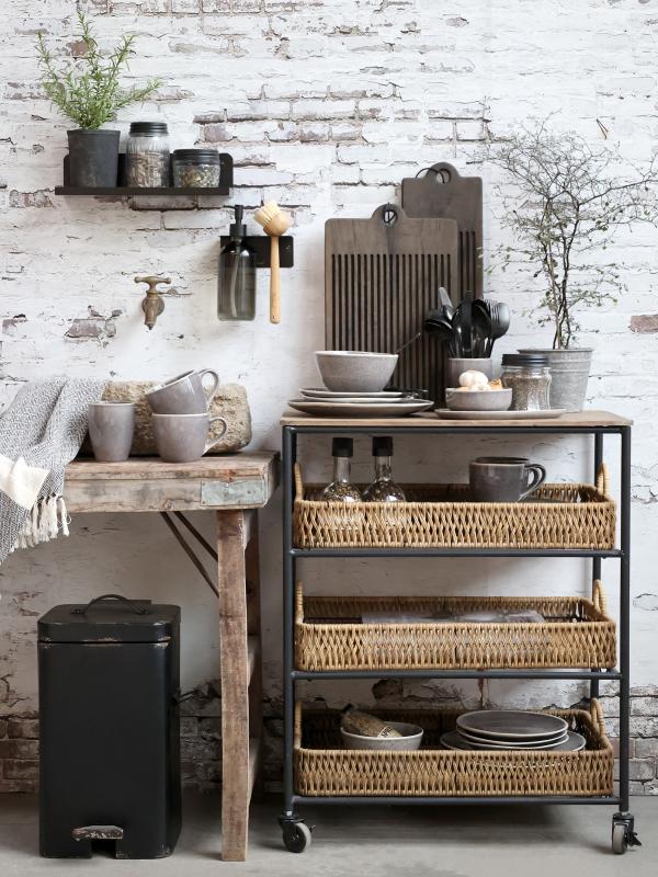 Væghylde Eternel Hylde H9/L33/B11 cm antique sort