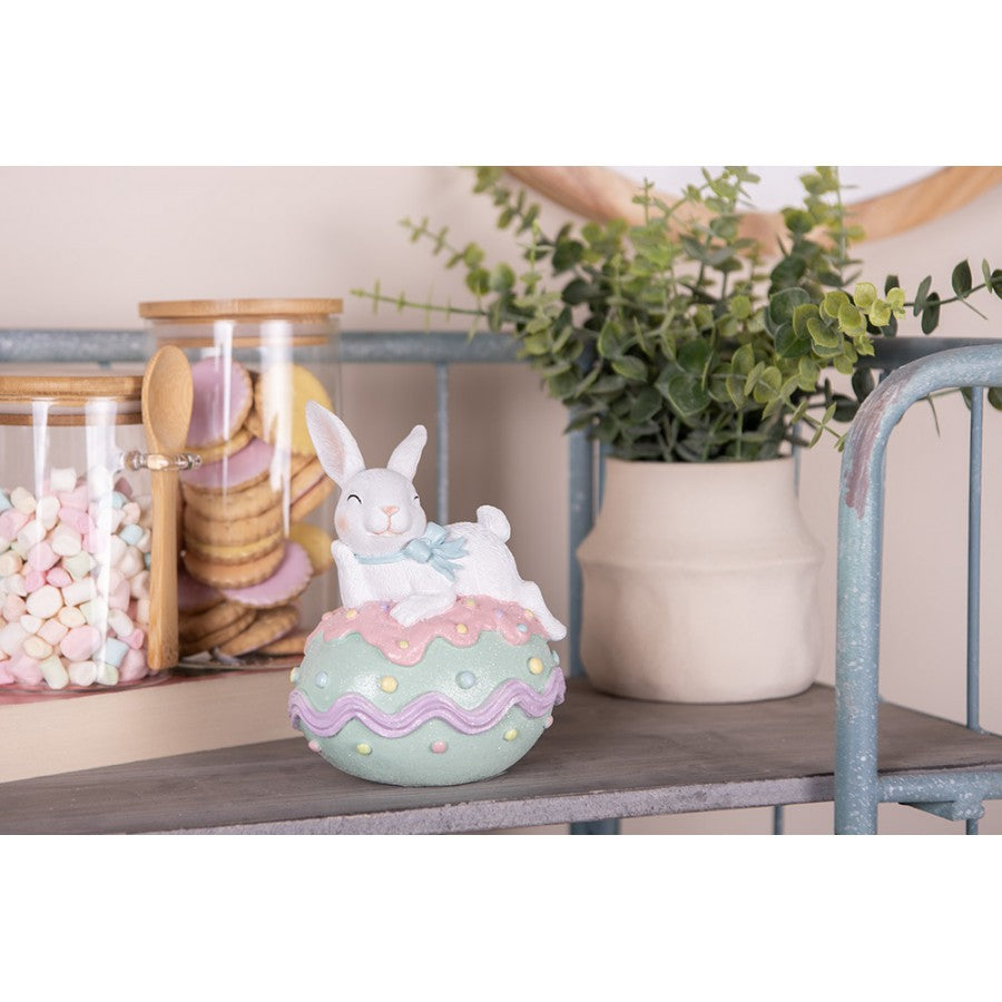 Påskdekoration Kanin 11x9x15 cm Vit