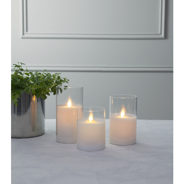 LED Ljus LED Blockljus M-Twinkle Transparent 7,5x12,5