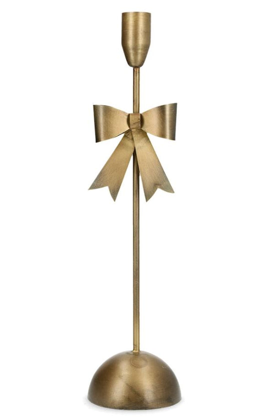 Lysestage Rosette Messing 36 cm