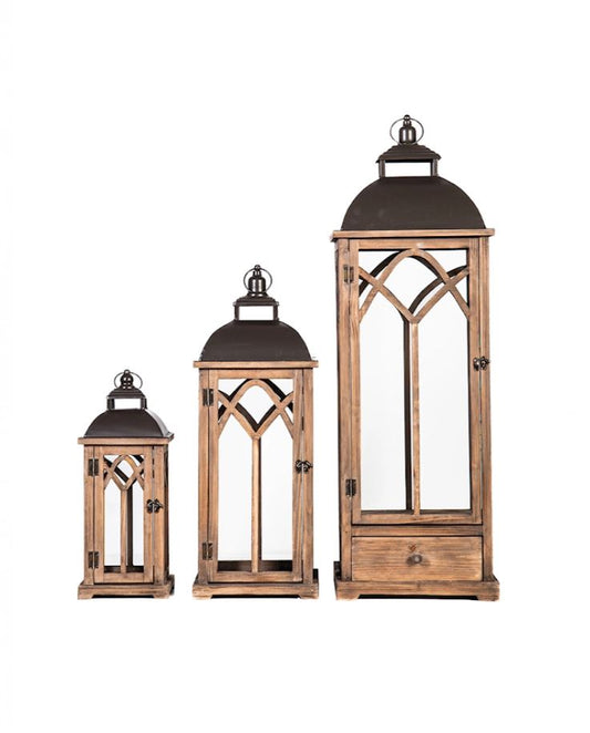 Lygte 3-pak&nbsp;98/68/46cm Brun På lager uge: 37