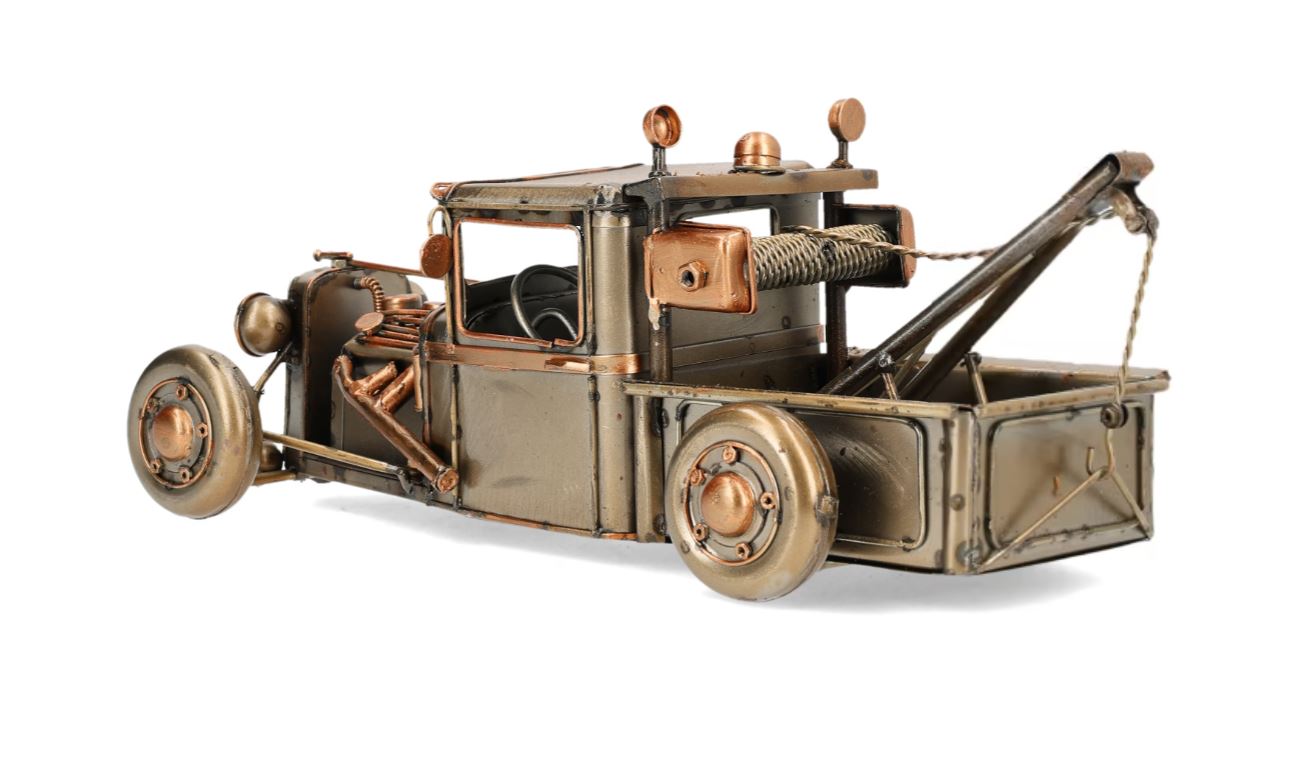 Dekoration bjærgningsbil Metallic 30x14x12cm