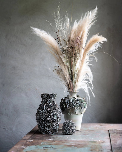 Vas Ofelia Blomstrende Grøn Ø20x30cm Metal