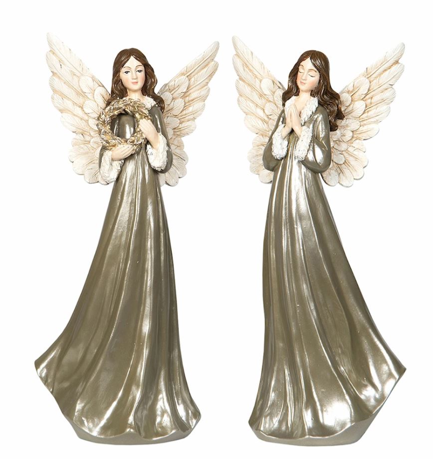 Indendørs juledekoration Engel 2-pak Mix 26 cm