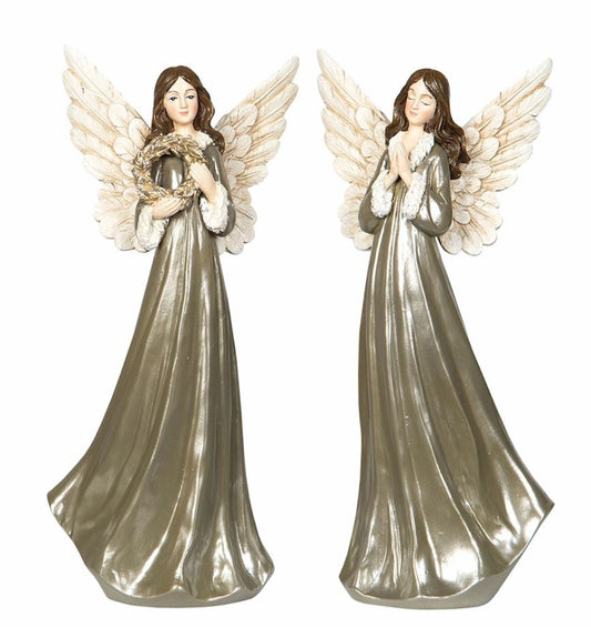 Indendørs juledekoration Engel 2-pak Mix 26 cm