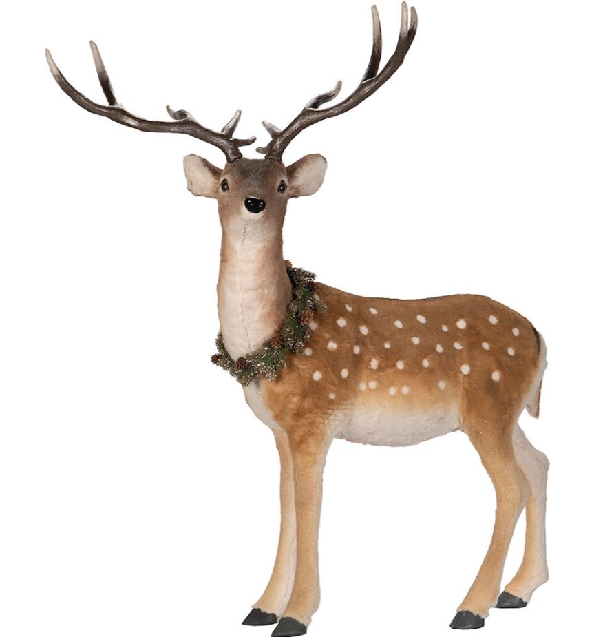 Indendørs juledekoration Dovhjort Hane 115x45x117cm