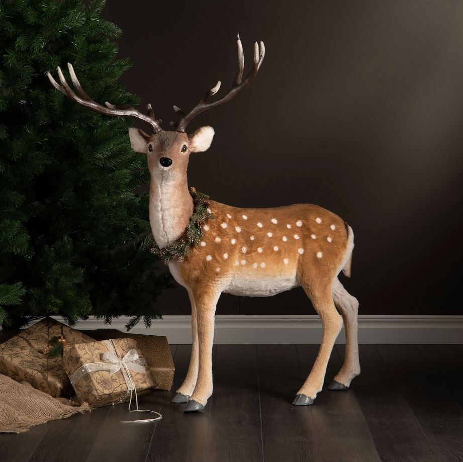 Indendørs juledekoration Dovhjort Hane 115x45x117cm