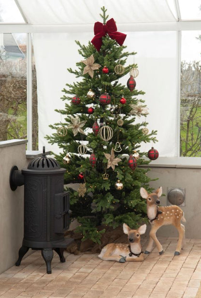 Indendørs juledekoration Dovhjort Kalve 2-pak 58 cm Mix