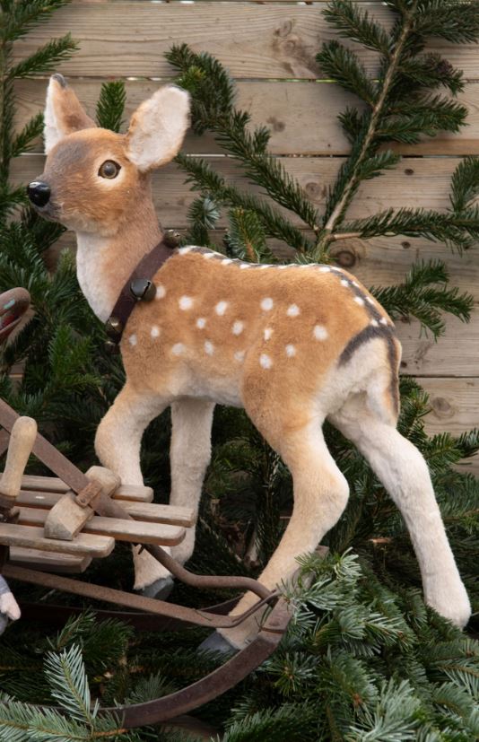 Indendørs juledekoration Dovhjort Kalve 2-pak 58 cm Mix