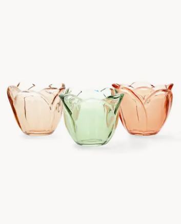 Lyslygte Te-lysestager 3-pak Mix Ø9x8cm