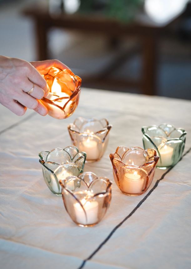 Lyslygte Te-lysestager 3-pak Mix Ø9x8cm