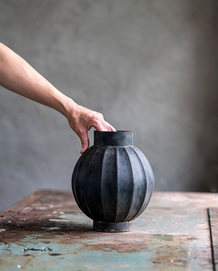 Dekorativ Vas Ø20x32cm Glas