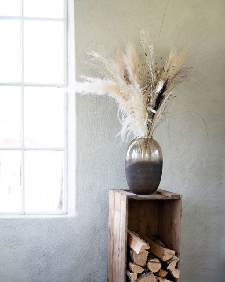 Dekorativ Vas Ø20x32cm Glas