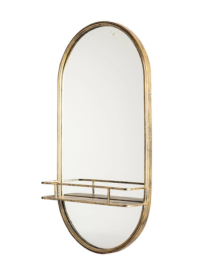 Vægspejl 45x13x88cm antikguld