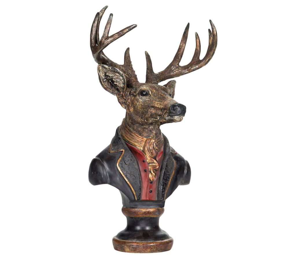 Dekoration Figur Byhjort 58 cm