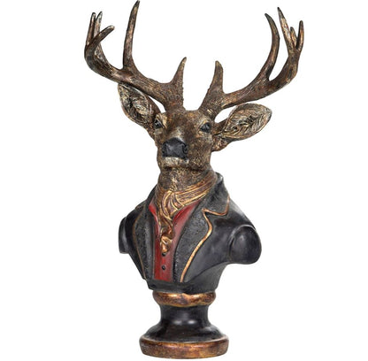 Dekoration Figur Byhjort 58 cm