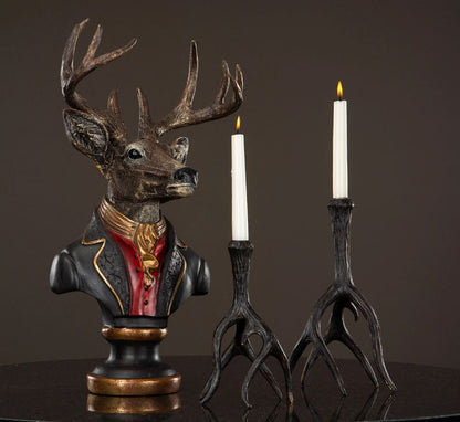 Dekoration Figur Byhjort 58 cm