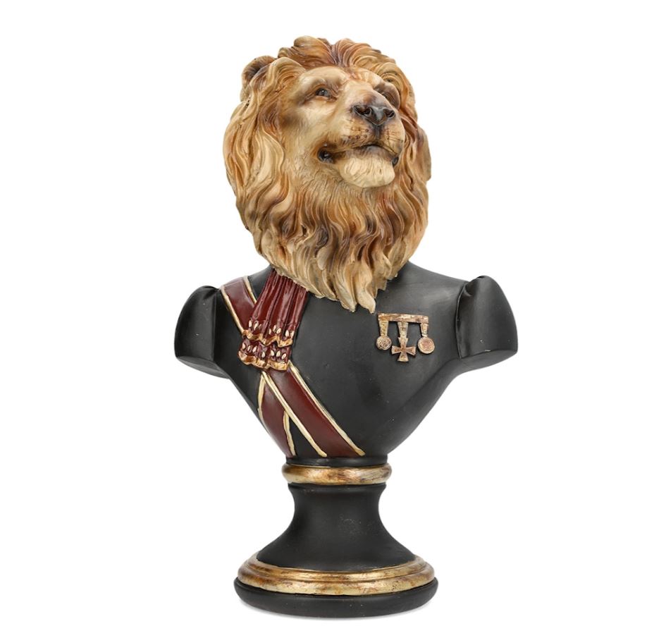 Dekoration Byst Løve 47 cm