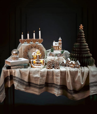 Julelysestage Peberkager 35x4,5x7cm