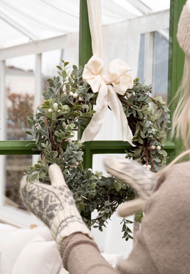 Jul div. Krans Rimfrost Blade/Bær Ø35 cm