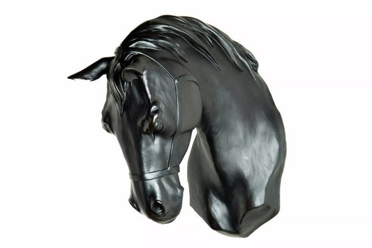 Vægdekoration Hestehoved Sort Poly 23x43x42cm