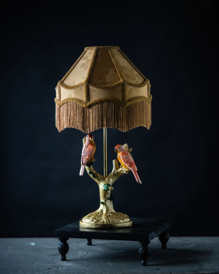 Bordlampe Fugle på Gren 44 cm