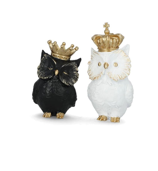 Dekoration Ugle Krone Mix 21/17 cm