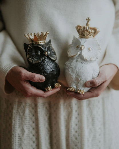 Dekoration Ugle Krone Mix 21/17 cm