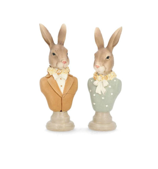 Påskepynt Byste Kanin 2-pakning Mix