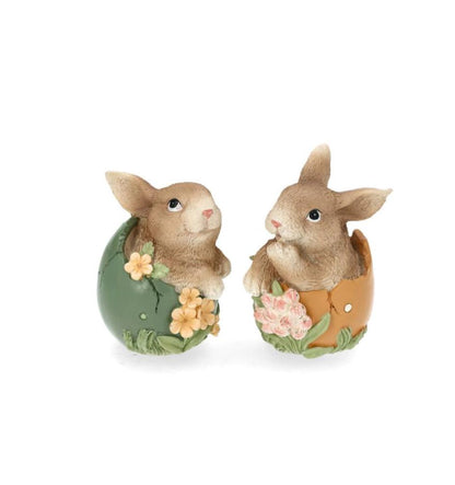 Påskepynt Kaninfigur i Ægg Mix 11 cm