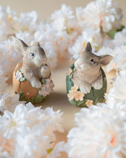 Påskepynt Kaninfigur i Ægg Mix 11 cm