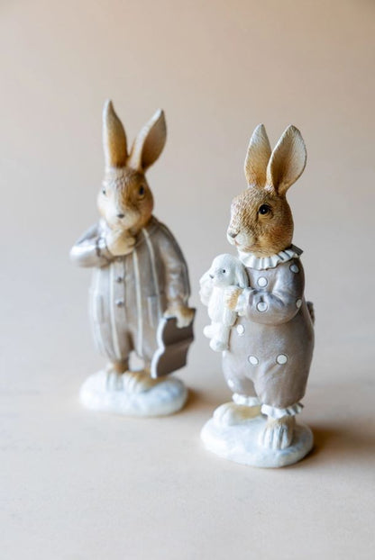 Påskepynt Kanin Pyjamas Mix 17 cm