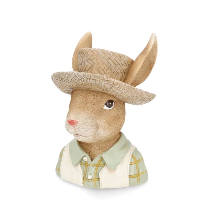 Påskepynt Byste Hr. Kanin Hat