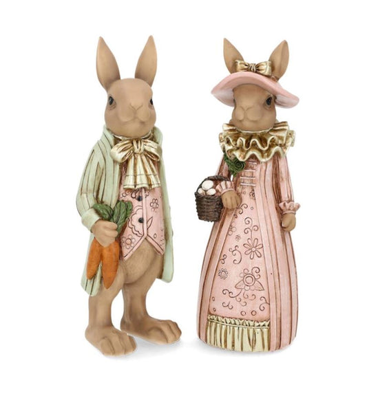 Påskepynt Hr. og Fru Kanin Pyntet Mix 30 cm